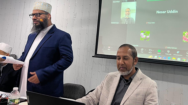 নবনির্বাচিত ন্যাশনাল প্রেসিডেন্ট ইমাম দেলোয়ার হোসাইন ও ন্যাশনাল এক্সিকিউটিভ ডিরেক্টর আরমান চৌধুরী সিপিএ