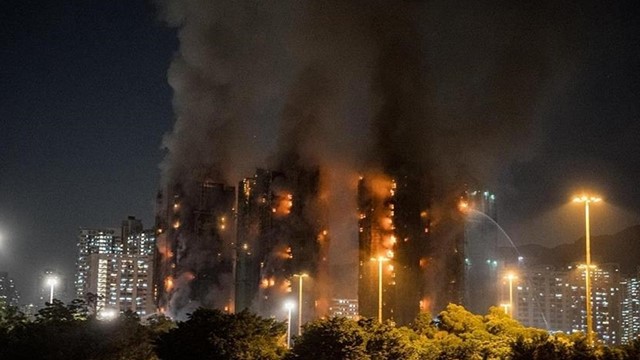 হংকংয়ে অগ্নিকাণ্ডে নিহত বেড়ে ৫৫, ২৭৯ জন এখনও নিখোঁজ