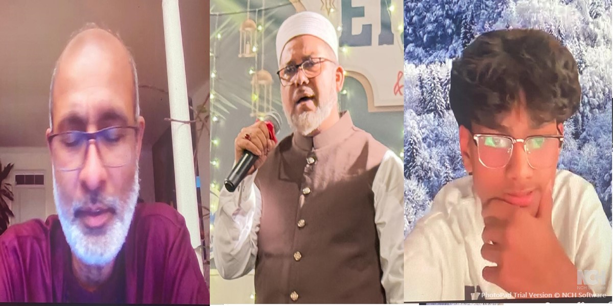 প্রধান অতিথি জিয়াউল ইসলাম শামীম, ইব্রাহিম খলিল ও তাওহিদ উদ্দিন