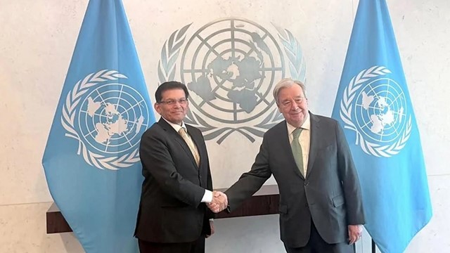 বাংলাদেশের প্রতি দৃঢ় সমর্থন পুনর্ব্যক্ত করলেন জাতিসংঘ মহাসচিব 