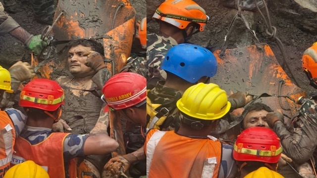 নেপালে বন্যা বিধ্বস্ত সুড়ঙ্গ থেকে ৯ দিন পর ২ জন জীবিত উদ্ধার